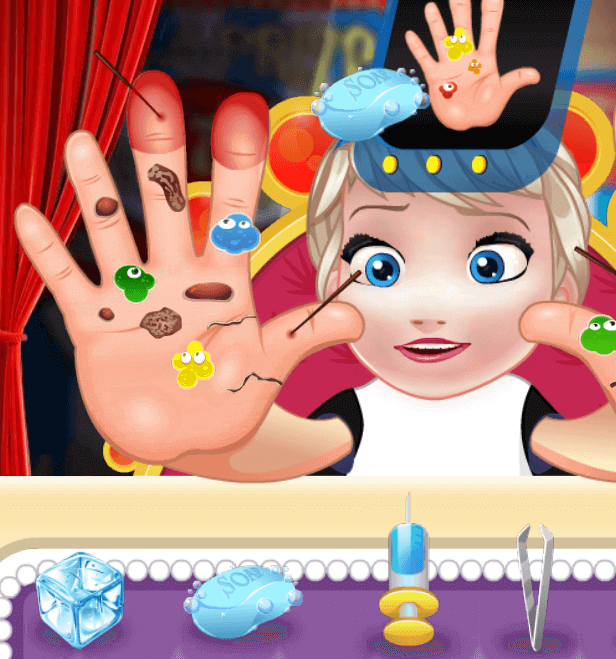 Game bác sĩ chữa tay cho dora