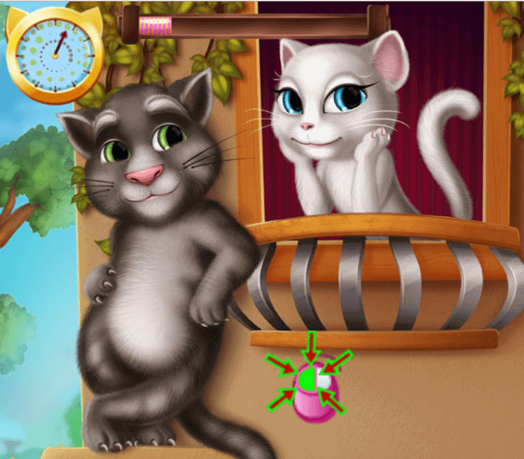game mèo tôm hôn angela